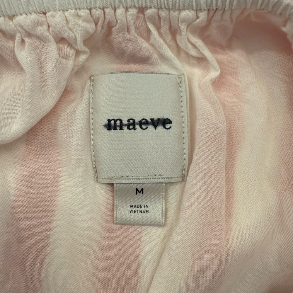 Maeve Red and White Striped Halter Top Size Medium New without tags - Picture 5 of 6